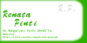 renata pinti business card